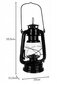 Dekoratiivne petrooleumilamp 24 cm hind ja info | Sisustuselemendid | kaup24.ee