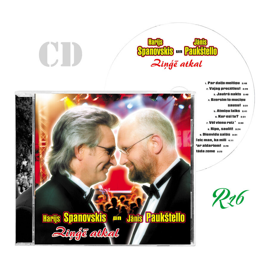 CD Harijs Spanovskis & Janis Paukštello - "Zinge Atkal" hind ja info | Vinüülplaadid, CD, DVD | kaup24.ee