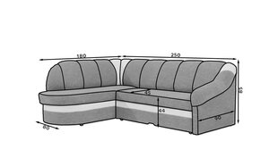 Универсальный мягкий угловой диван Benano цена и информация | Угловые диваны | kaup24.ee