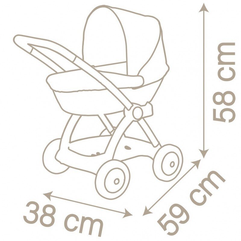 Nukuvanker Smoby baby Nurce Doll цена и информация | Tüdrukute mänguasjad | kaup24.ee