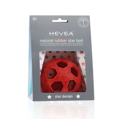 Развивающий мяч из натурального каучука Hevea Star ball, 0 месяцев+, красный цена и информация | Прорезыватели | kaup24.ee