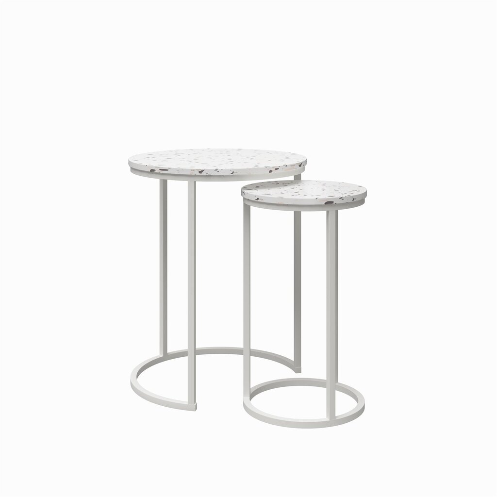 CosmoLiving Amelia Nesting Tables, Terrazzo hind ja info | Diivanilauad | kaup24.ee