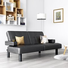 Диван Dorel Home Upholstered, черный цвет цена и информация | Диваны | kaup24.ee