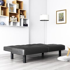 Диван Dorel Home Upholstered, черный цвет цена и информация | Диваны | kaup24.ee