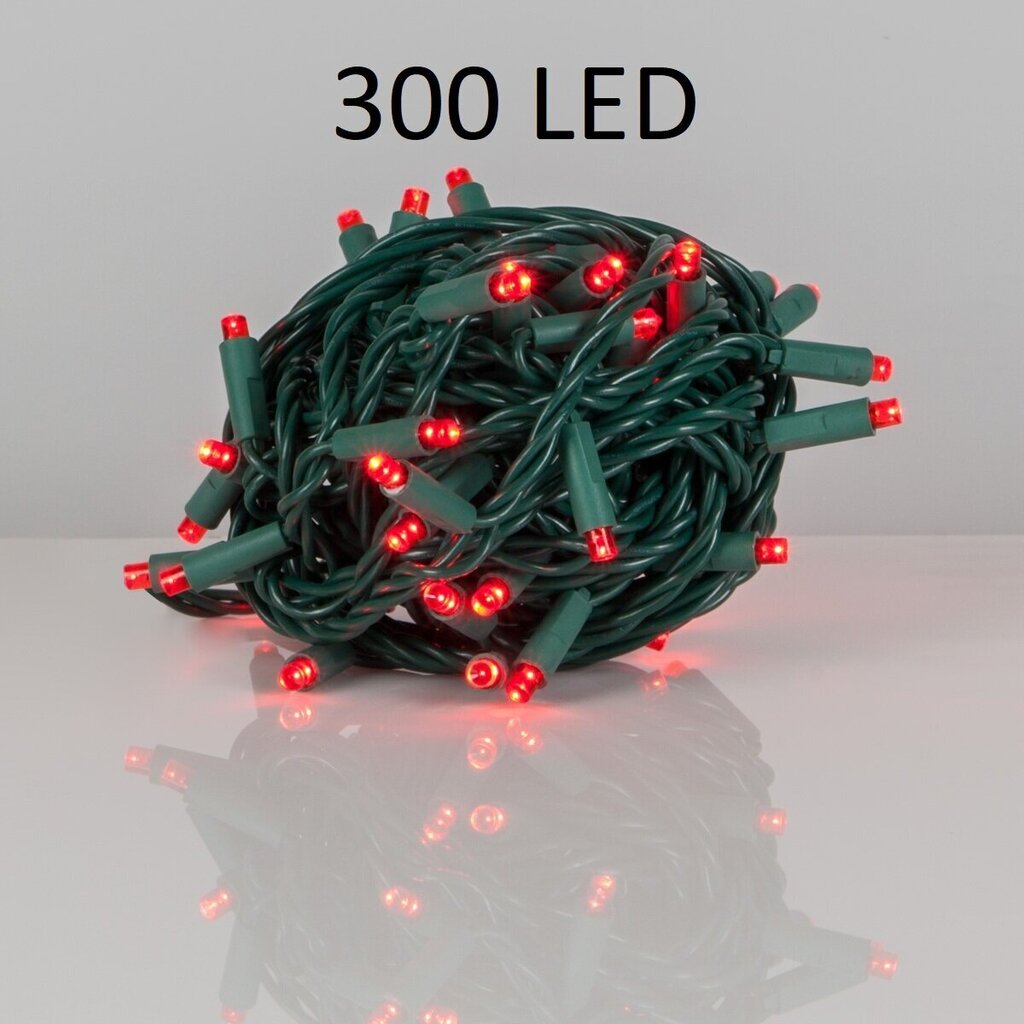 Jõuluvanik 300 LED pirniga, 21m, punane цена и информация | Jõulutuled | kaup24.ee