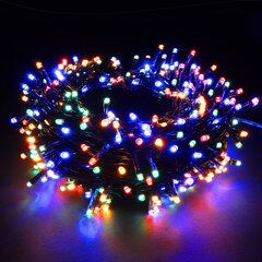 Новогодняя гирлянда со 100 светодиодными лампочками, 8 м, разноцветный, микс цена и информация | Гирлянды | kaup24.ee