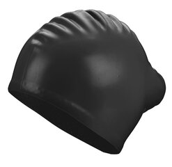 Swimming cap silicone BECO 7530 0 black long hair цена и информация | Шапочки для плавания | kaup24.ee