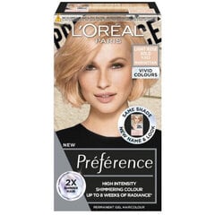 Kauapüsiv juuksevärv L'Oreal Paris Preference Vivid Colors, 9.023 Lightrodegold C29 hind ja info | L'Oréal Paris Kosmeetika, parfüümid | kaup24.ee