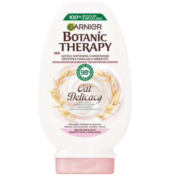 Juuksepalsam tundlikule peanahale Garnier Botanic Therapy Oat Delicacy 200 ml hind ja info | Juuksepalsamid | kaup24.ee