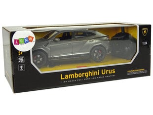 Радиоуправляемый Lamborghini Urus 1:24 серый цена и информация | Игрушки для мальчиков | kaup24.ee