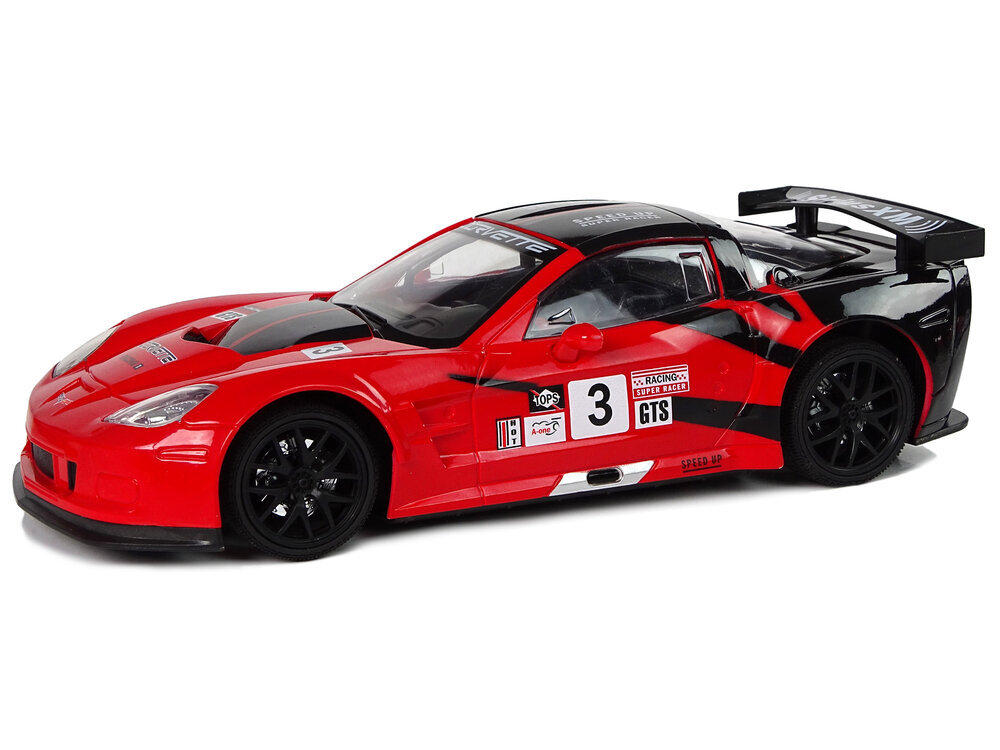 Raadio teel juhitav sportauto Corvette C6.R 1:18 punane цена и информация | Poiste mänguasjad | kaup24.ee