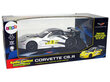 Raadio teel juhitav sportauto Corvette C6.R 1:18 valge hind ja info | Poiste mänguasjad | kaup24.ee