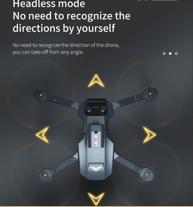 RC professionaalne droon, 4K kaamera, takistuste vältimine цена и информация | Droonid | kaup24.ee