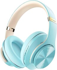 Doqaus Bluetooth-kõrvaklapid kõrva kohal, [kuni 52 tundi] Kõrvaklapid juhtmevabalt 3 ekvivalentse režiimiga, hi-fi stereo kokkupandav peakomplekt mikrofoniga, pehmed kõrvapadjad iPhone'i/iPadi/Androidi/sülearvutite jaoks (Crystal Blue) hind ja info | Kõrvaklapid | kaup24.ee