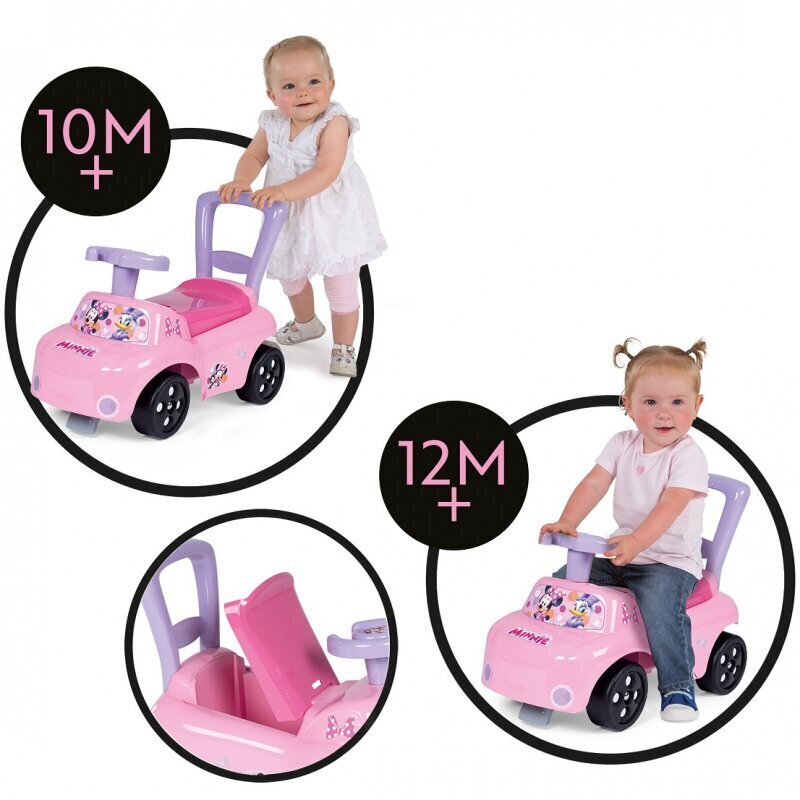 Tõukeauto-käimistugi Smoby Minnie Mouse цена и информация | Imikute mänguasjad | kaup24.ee