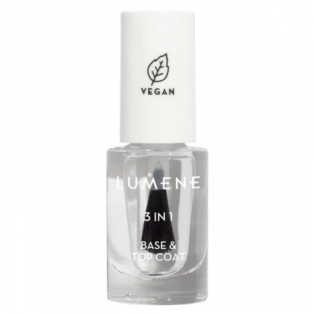 Küünte alus- ja pealislakk Lumene 3 in 1 Base & Top Coat 5 ml. цена и информация | Küünelakid, küünetugevdajad | kaup24.ee