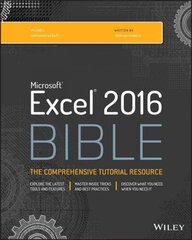 Excel 2016 Bible цена и информация | Книги по экономике | kaup24.ee