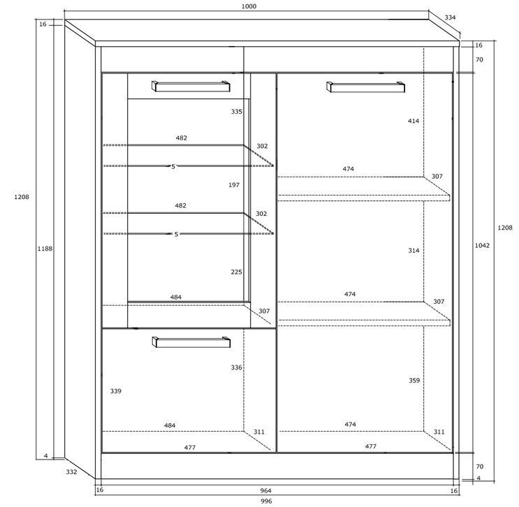 Riiul Maximus N2DW, pruun hind ja info | Riiulid | kaup24.ee