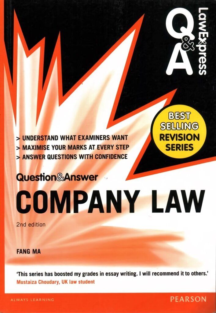 Law Express Question and Answer: Company Law (Q&A revision guide) 2nd edition цена и информация | Majandusalased raamatud | kaup24.ee