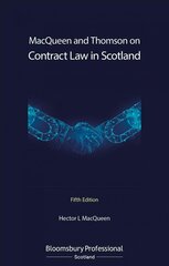 MacQueen and Thomson on Contract Law in Scotland 5th edition hind ja info | Majandusalased raamatud | kaup24.ee