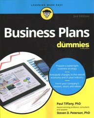 Business Plans For Dummies, 3rd Edition 3rd Edition цена и информация | Книги по экономике | kaup24.ee