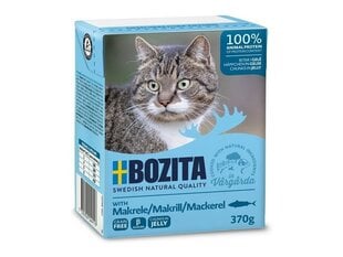 BOZITA Chunks (64911) in Jelly with Mackerel 370g 6x370g цена и информация | Кошачьи консервы | kaup24.ee