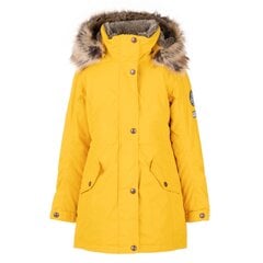 Lenne laste talveparka 250g Edina 21671*108, kollane 4741578837235 hind ja info | Tüdrukute joped ja mantlid | kaup24.ee