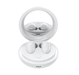 Juhtmevabad stereokõrvaklapid Remax TWS-9 koos dokkimisjaama ja peegliga - valge hind ja info | Kõrvaklapid | kaup24.ee