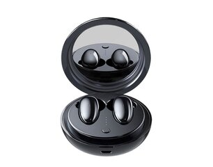 Juhtmevabad stereokõrvaklapid Remax TWS-9 koos dokkimisjaama ja peegliga - must цена и информация | Наушники | kaup24.ee