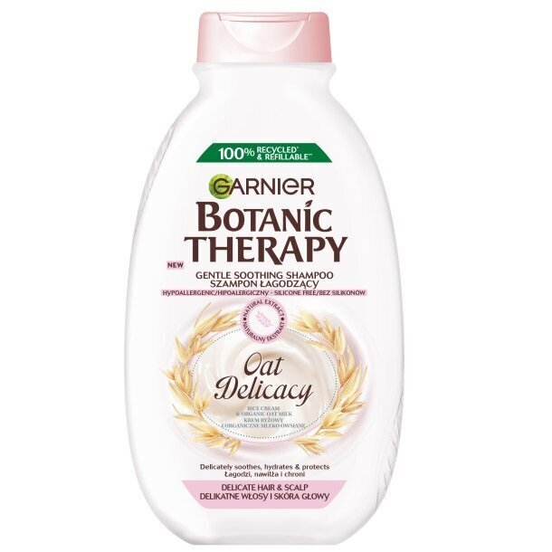 Šampoon tundlikule peanahale Garnier Botanic Therapy Oat Delicacy 400 ml цена и информация | Šampoonid | kaup24.ee