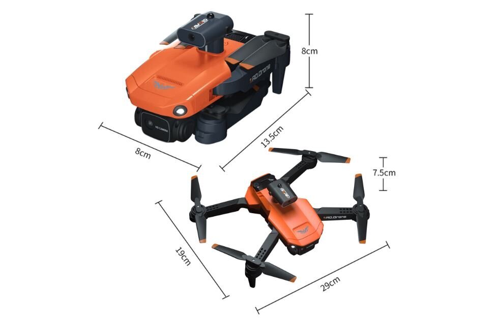 RC professionaalne droon, 4K topeltkaamera, takistuste vältimine, JJRC CACHE H106 hind ja info | Droonid | kaup24.ee