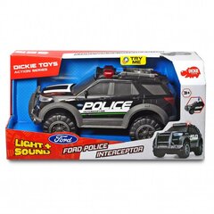 Politseimaastur 30 cm valgus- ja heliefektidega - Ford Police Interceptor, Dickie цена и информация | Игрушки для мальчиков | kaup24.ee