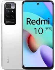 Xiaomi Redmi 10 4G 4/128GB MZB0A6QEU White hind ja info | Telefonid | kaup24.ee