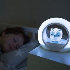 Zazu Lou Smart Owl – Beebinutu helianduriga öölamp lastele (0 kuud+) Roosa цена и информация | Игрушки для малышей | kaup24.ee