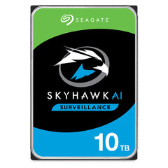 Seagate ST10000VE001 10tb Skyhawk Ai Sata 7.2k Rpm 3.5in цена и информация | Внутренние жёсткие диски (HDD, SSD, Hybrid) | kaup24.ee