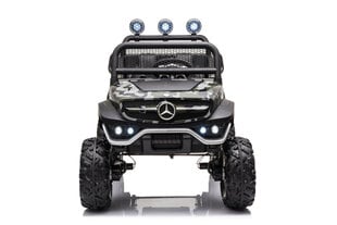 Двухместный электромобиль для детей LeanToys Unimog S, черный цвет цена и информация | Электромобили для детей | kaup24.ee