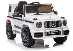 Kahekohaline laste elektriauto Mercedes G63 AMG, valge цена и информация | Электромобили для детей | kaup24.ee