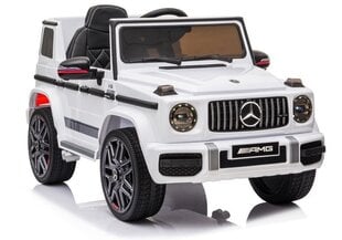 Kahekohaline laste elektriauto Mercedes G63 AMG, valge hind ja info | Laste elektriautod | kaup24.ee