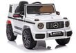 Kahekohaline laste elektriauto Mercedes G63 AMG, valge цена и информация | Laste elektriautod | kaup24.ee