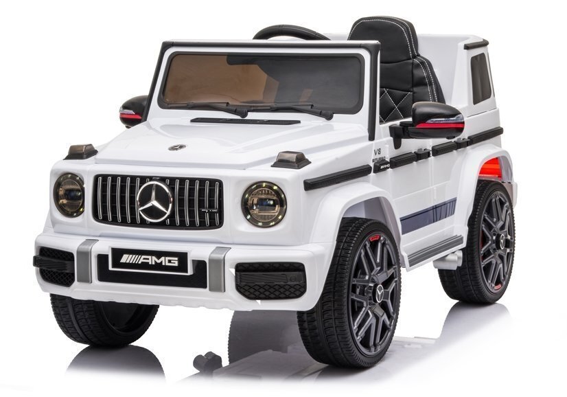 Kahekohaline laste elektriauto Mercedes G63 AMG, valge цена и информация | Laste elektriautod | kaup24.ee