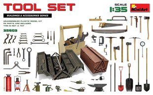 Liimitav mudel MiniArt 35603 Tool Set 1/35 hind ja info | Liimitavad mudelid | kaup24.ee