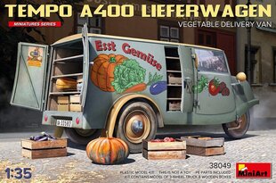 Liimitav mudel MiniArt 38049 Tempo A400 Lieferwagen Vegetable Delivery Van 1/35 цена и информация | Склеиваемые модели | kaup24.ee