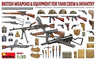 Liimitav mudel MiniArt 35361 British Weapons & Equipment For Tank Crew & Infantry 1/35 цена и информация | Склеиваемые модели | kaup24.ee