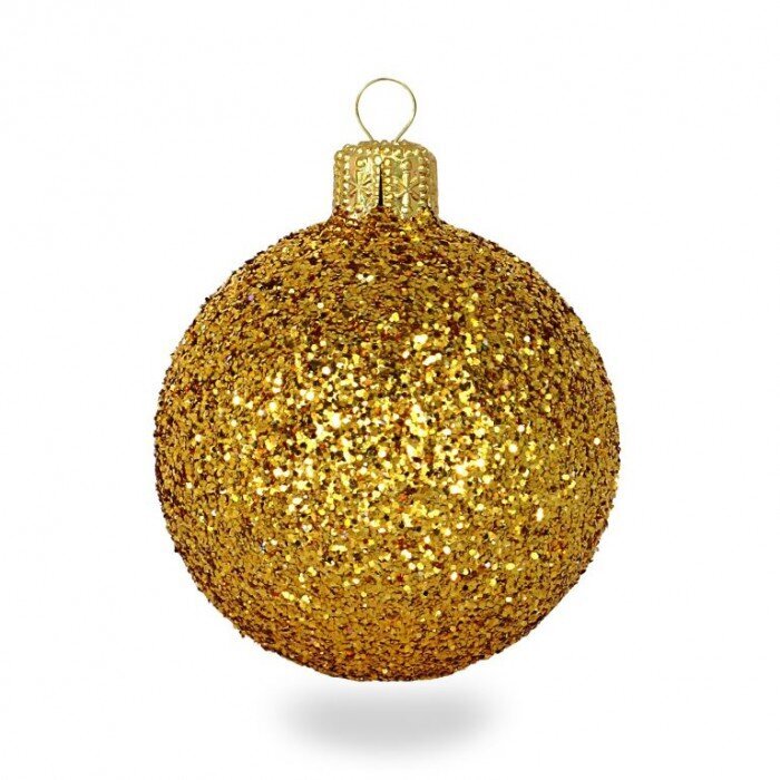 Kuuseehete komplekt 6 tk, ∅6 cm, värv: glitter kuldne (B01) 8699 hind ja info | Kuuseehted | kaup24.ee