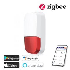 Умная сирена Zigbee цена и информация | Детекторы дыма, газа | kaup24.ee