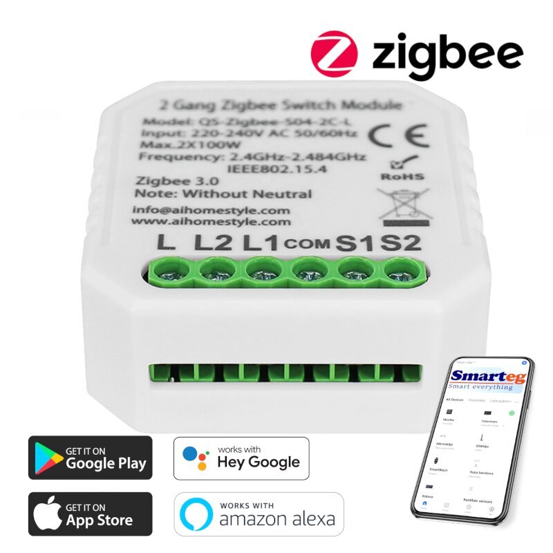 Nutikas minikontroller (Zigbee) hind ja info | Lülitid ja pistikupesad | kaup24.ee