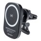 Autohoidik juhtmevaba laadimistoega õhutusava külge MagSafe laadimine 15W D10 must hind ja info | Mobiiltelefonide laadijad | kaup24.ee