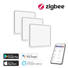 3x nupuga seinalüliti (Zigbee) hind ja info | Lülitid ja pistikupesad | kaup24.ee