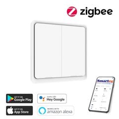 2-кнопочный настенный выключатель (Zigbee) цена и информация | Выключатели, розетки | kaup24.ee