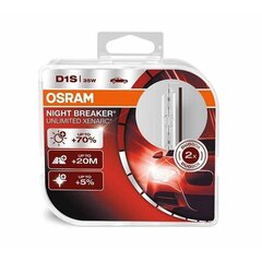 Osram ksenonlamp D1S Xenarc Night Breaker Laser +200%, 2 tükki pakendis цена и информация | Автомобильные лампочки | kaup24.ee